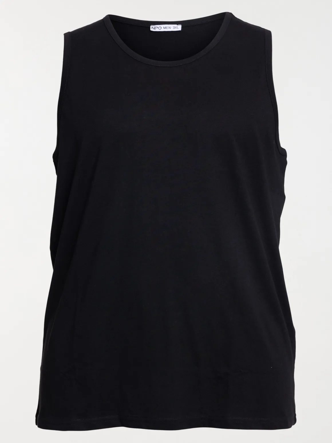 Débardeur noir grande taille homme