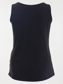 Débardeur noir grande taille femme