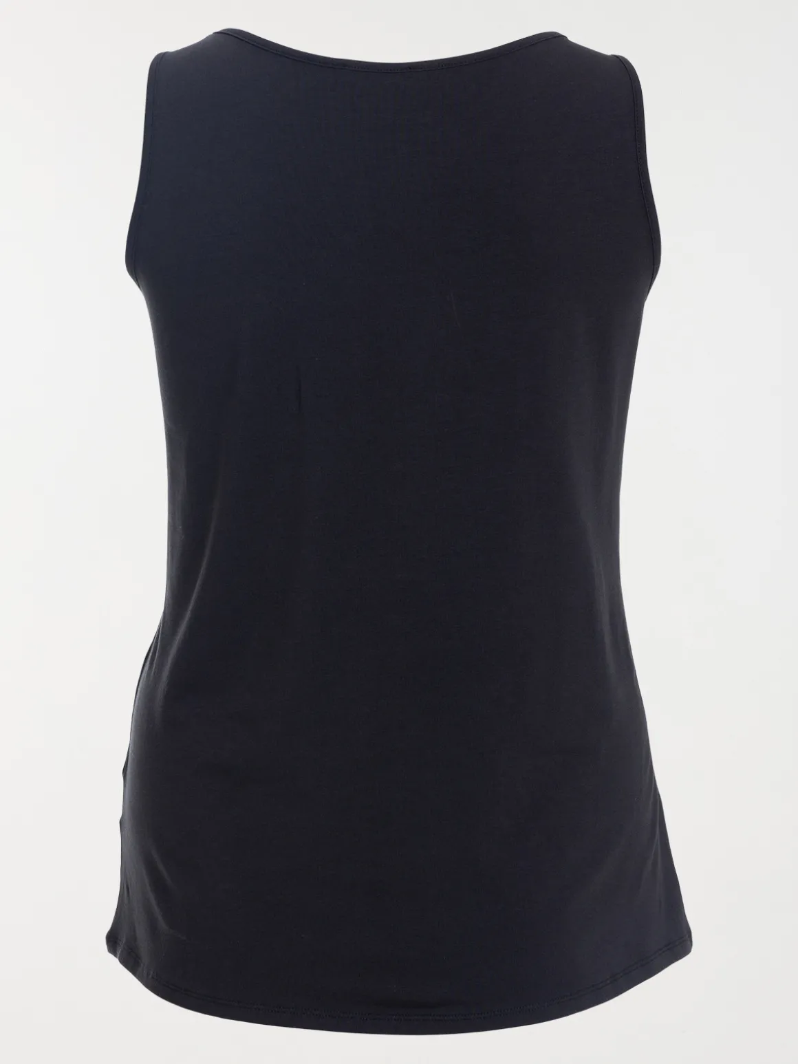 Débardeur noir grande taille femme