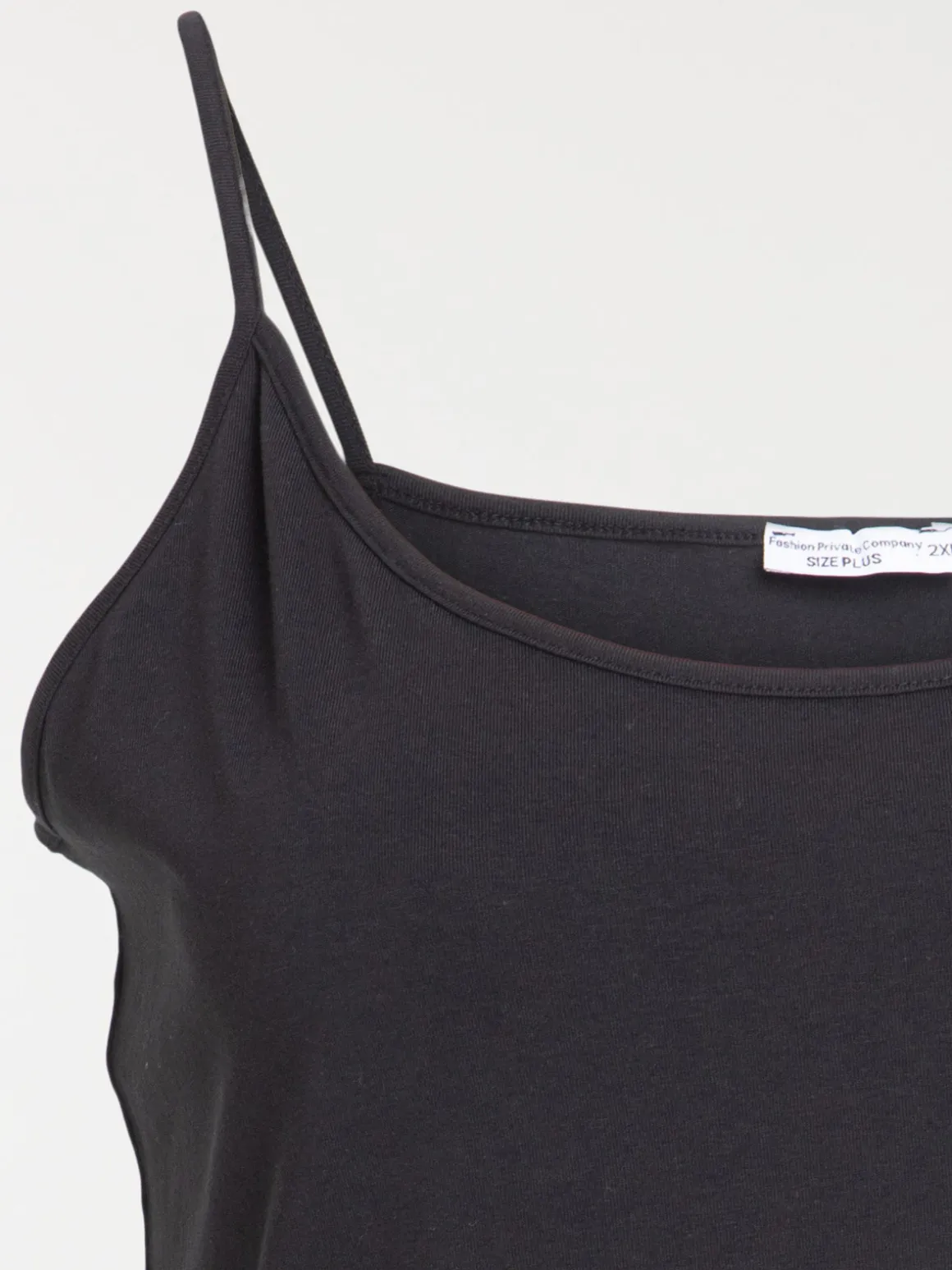 Débardeur noir grande taille femme