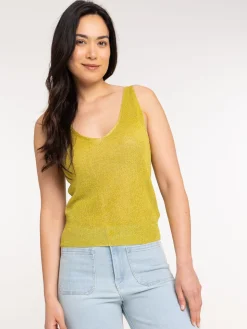 Débardeur olivette brillant femme