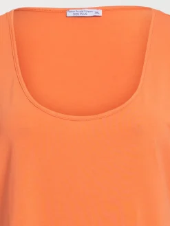 Débardeur orange grande taille femme