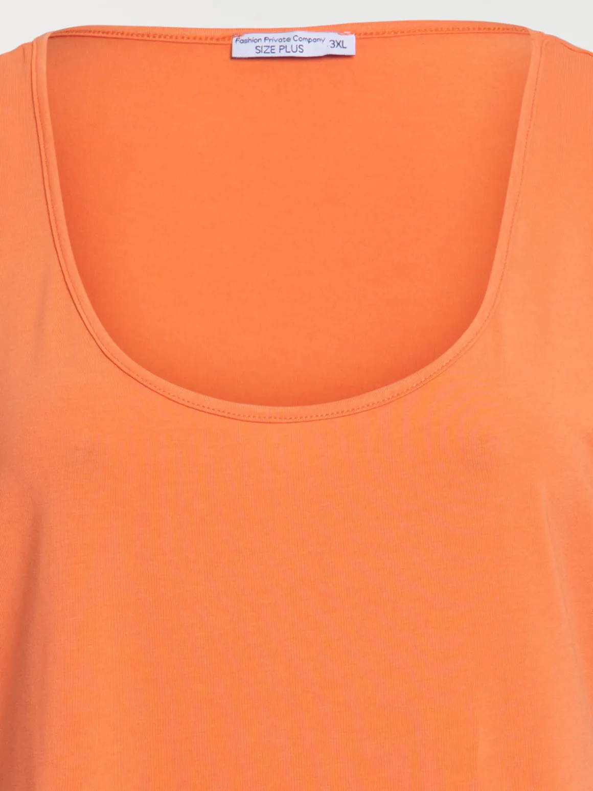Débardeur orange grande taille femme