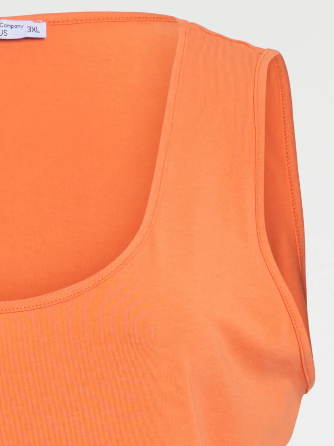 Débardeur orange grande taille femme