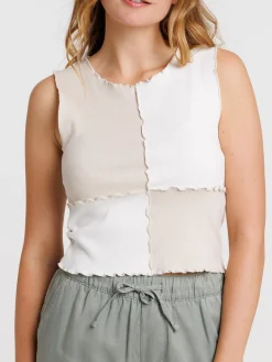 Débardeur patchwork femme