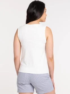 Débardeur rond doré femme