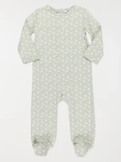 Dors-bien motif fleuri fille (3-24M)