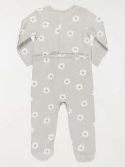 Dors-bien motifs fleurs fille (3-24M)