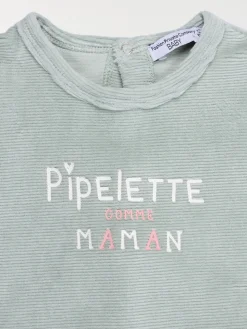 Dors-bien velours message fille (3-24M)