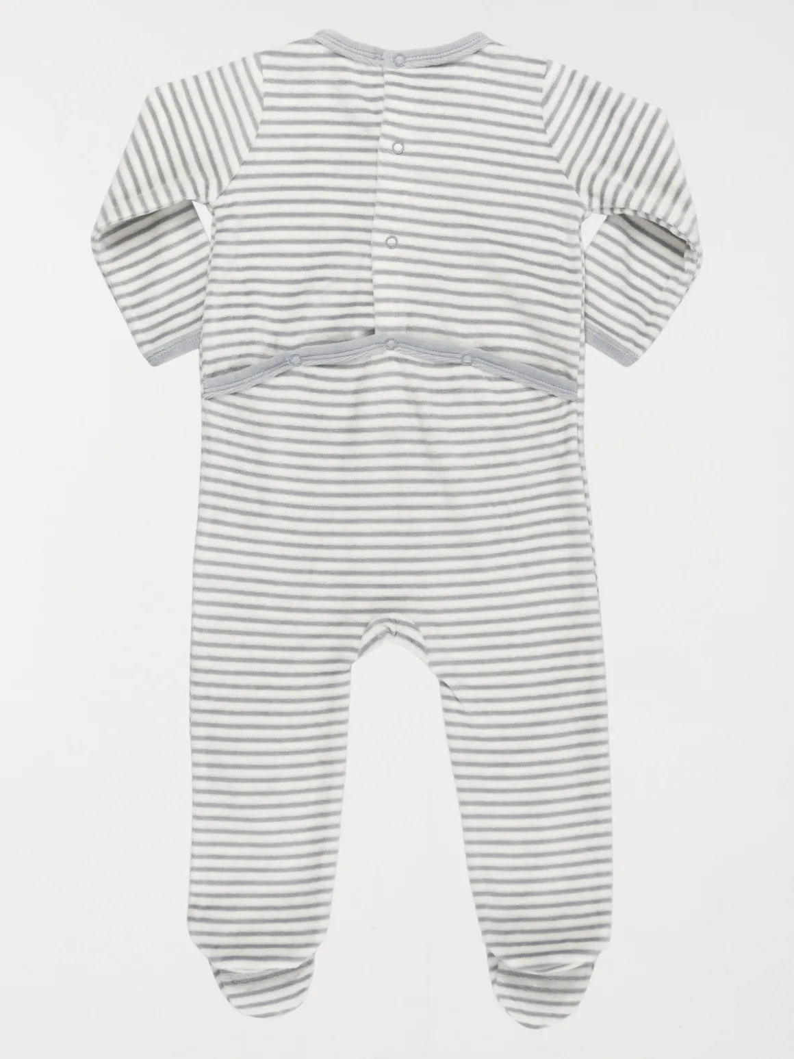 Dors-bien velours rayé garçon (3-24M)