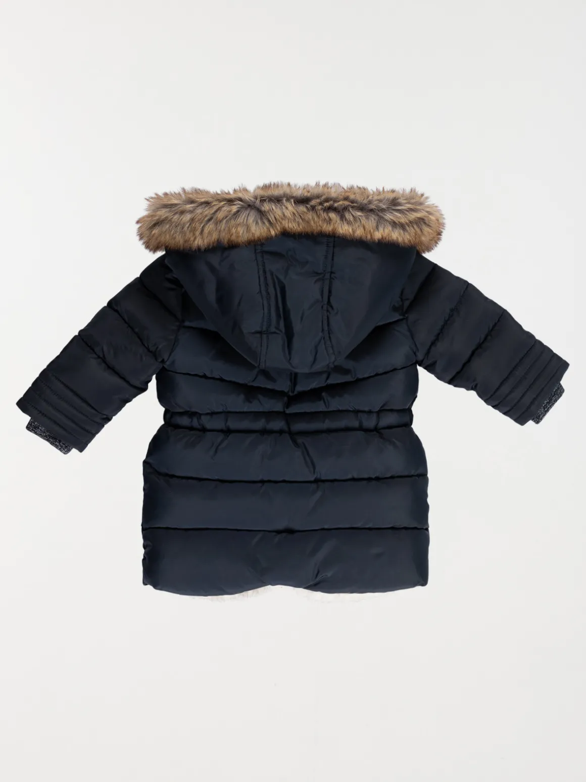 Doudoune à capuche marine fille (6-36M)