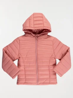 Doudoune légère rose foncé fille (3-12A)