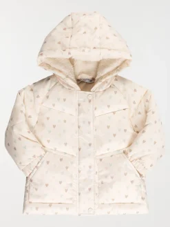 Doudoune motif coeur fille (3-36M)