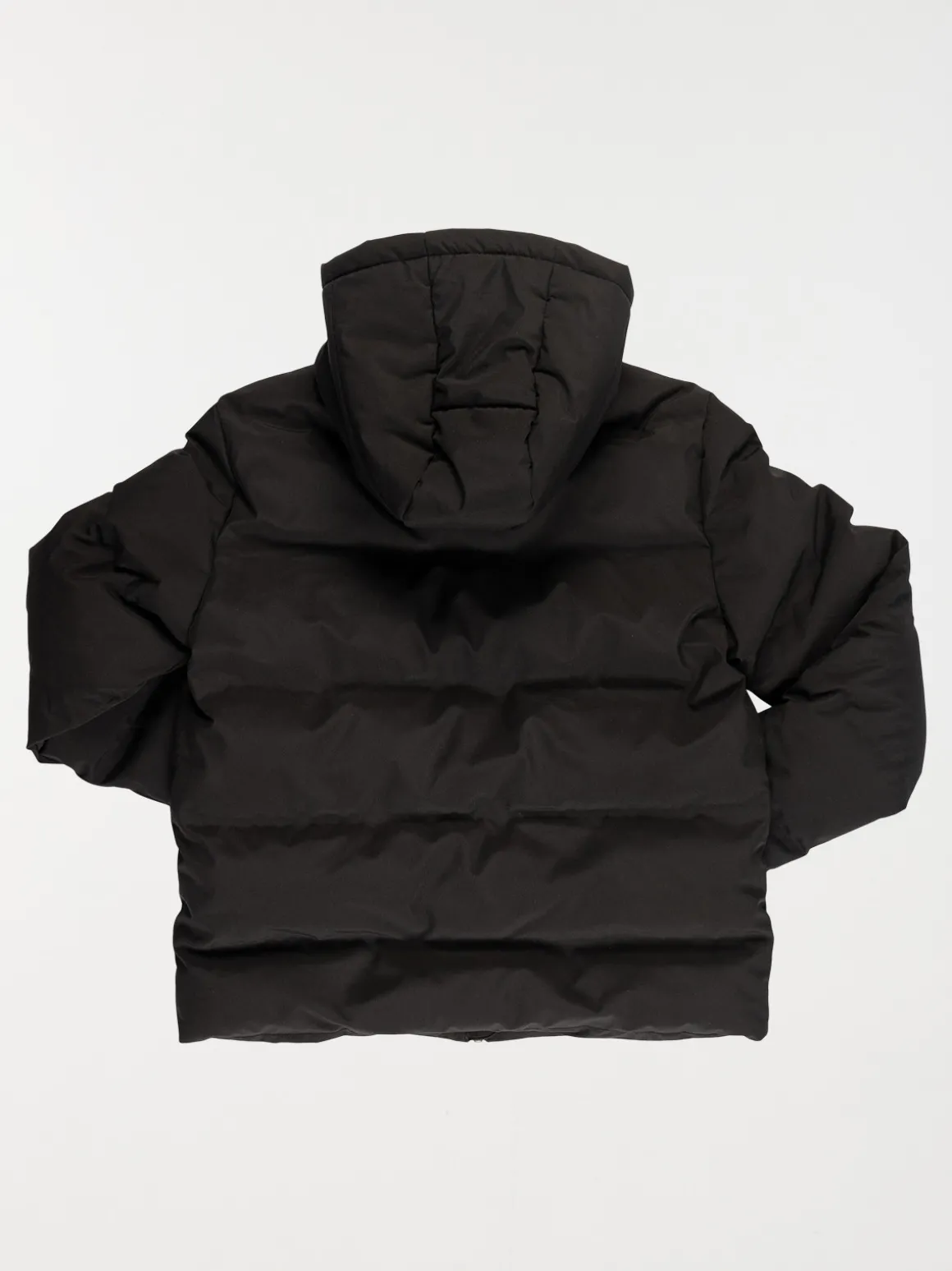 Doudoune noire capuche garçon (XXS-M)