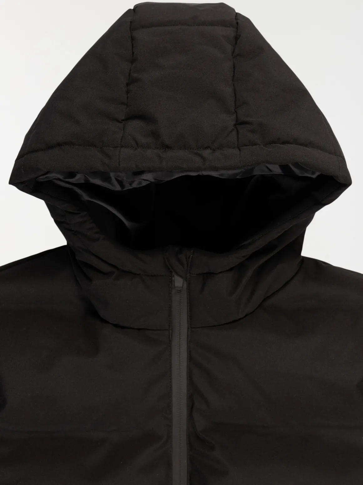 Doudoune noire capuche garçon (XXS-M)