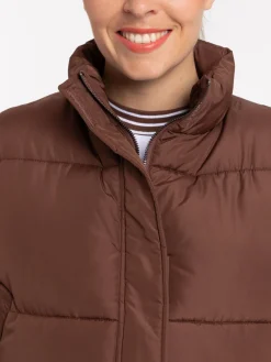 Doudoune sans manches brownie femme