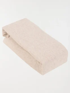 Drap housse 160 x 200 cm beige chiné