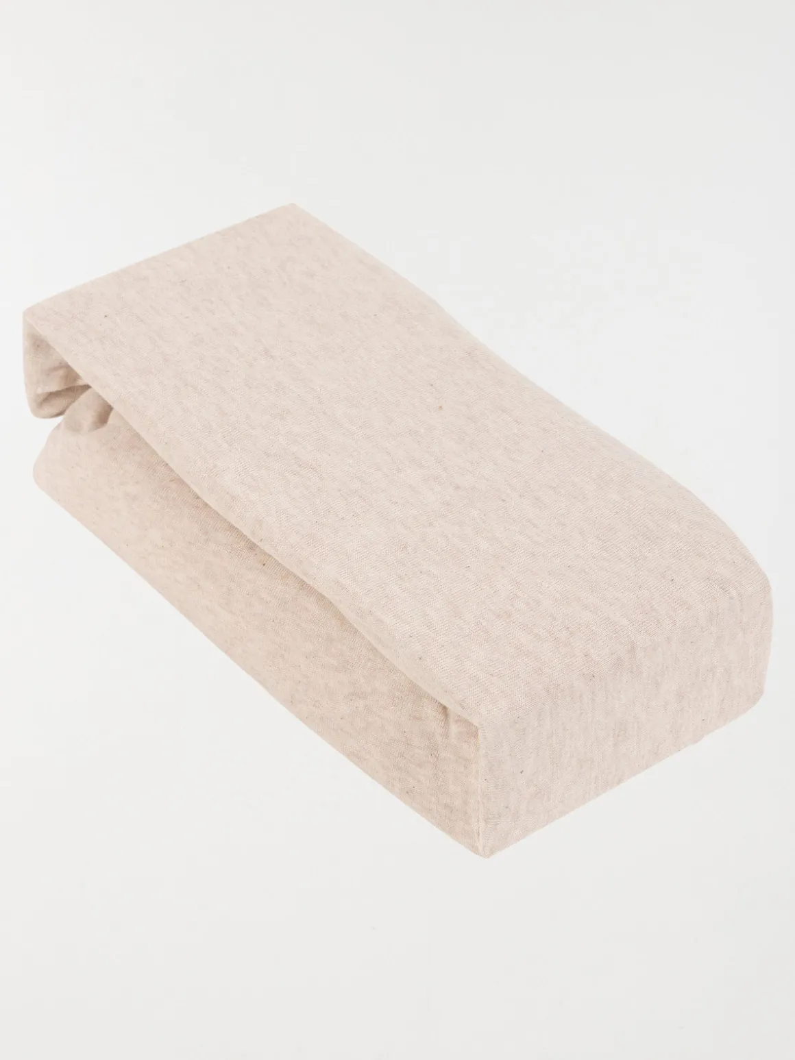 Drap housse 160 x 200 cm beige chiné