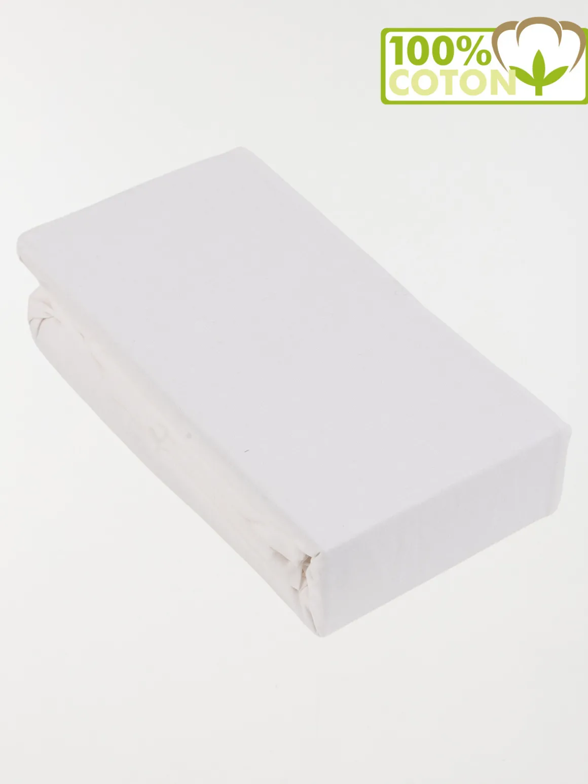 Drap housse 140 x 190 cm blanc