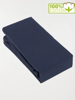 Drap housse 160 x 200 cm navy