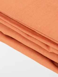 Drap housse 140 x 190 terracotta