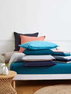 Drap housse blanc 90 x 190 cm