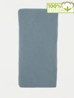 Drap housse gris 140 x 190 cm