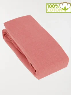 Drap housse jersey rose foncé 160x200 cm