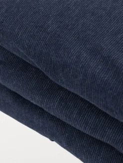 Drap housse jersey 140x190 cm bleu chiné