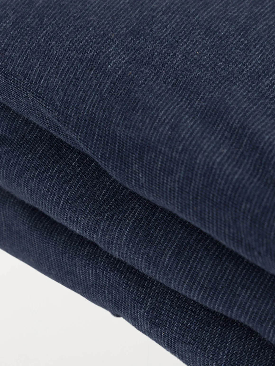 Drap housse jersey 140x190 cm bleu chiné