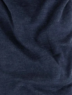 Drap housse jersey 140x190 cm bleu chiné