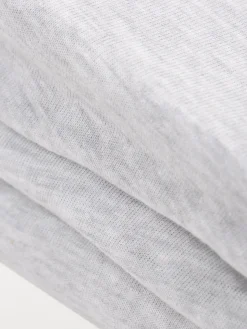 Drap housse jersey 160x200 gris chiné