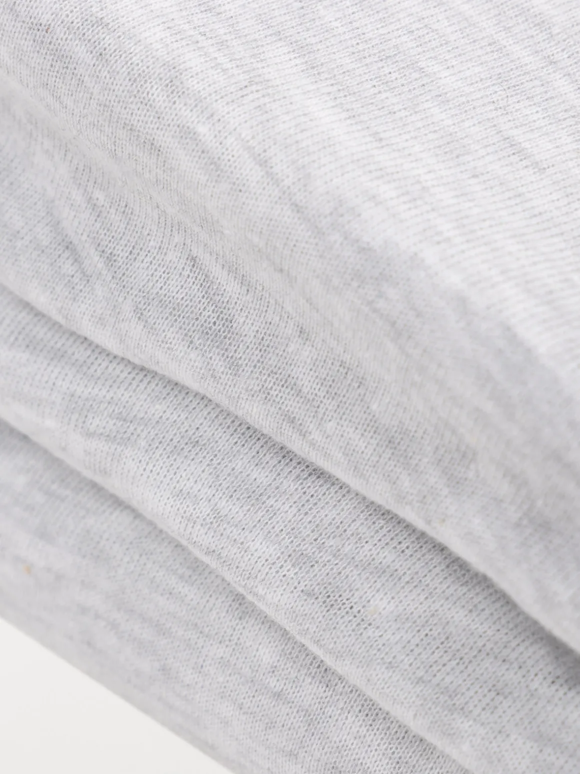 Drap housse jersey 140x190 gris chiné