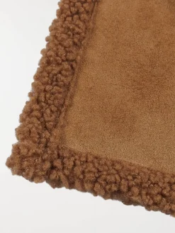 Echarpe camel foncé douce femme