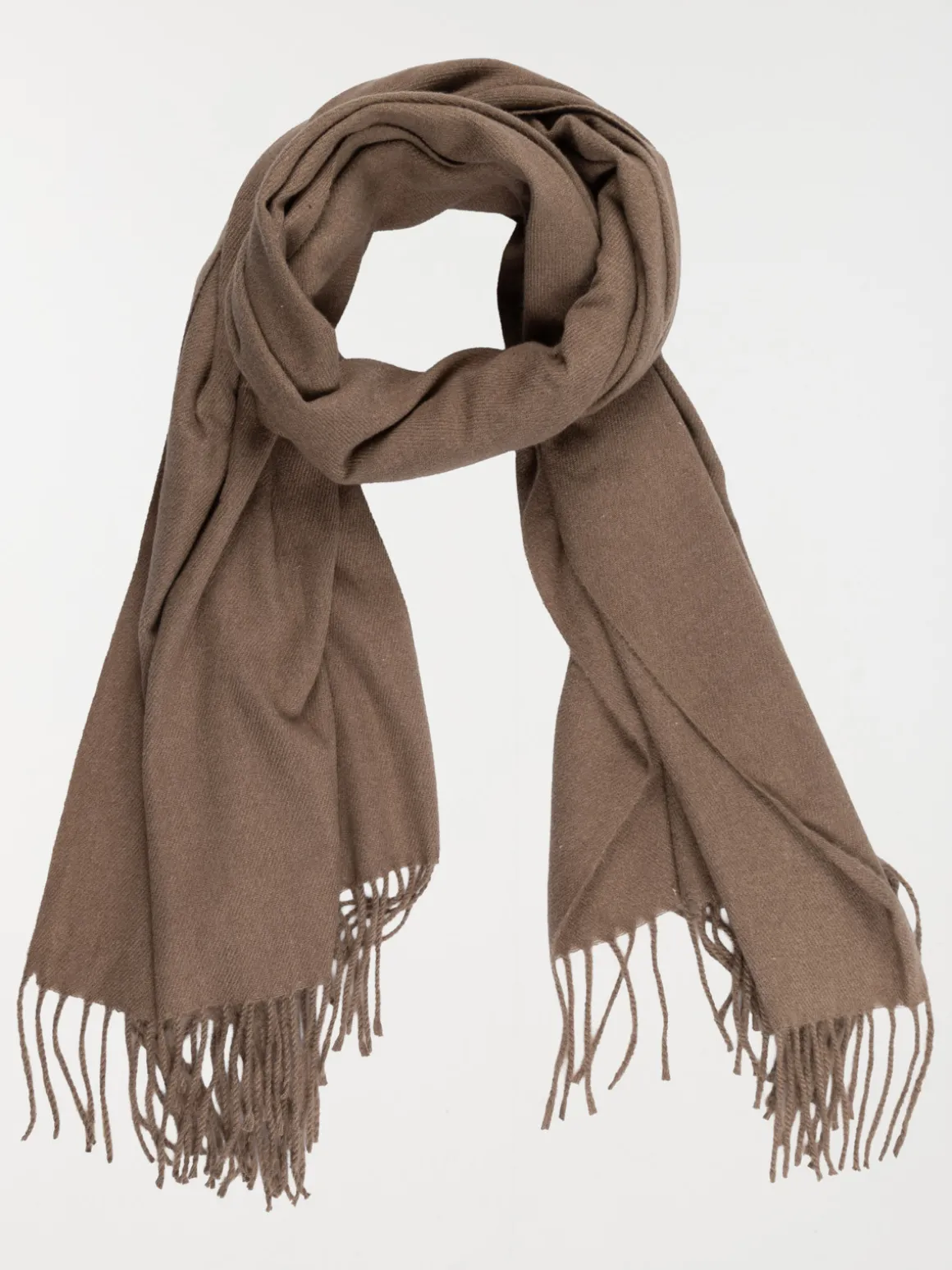 Echarpe coloris moka homme