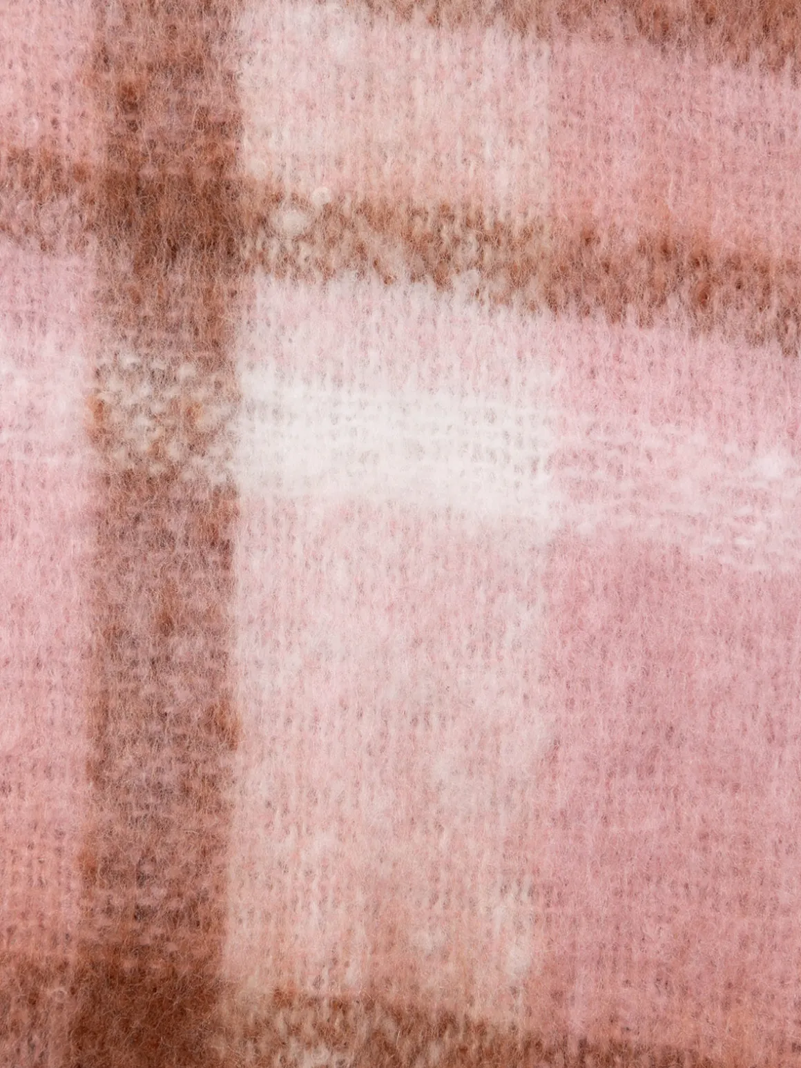 Echarpe femme à carreaux rose