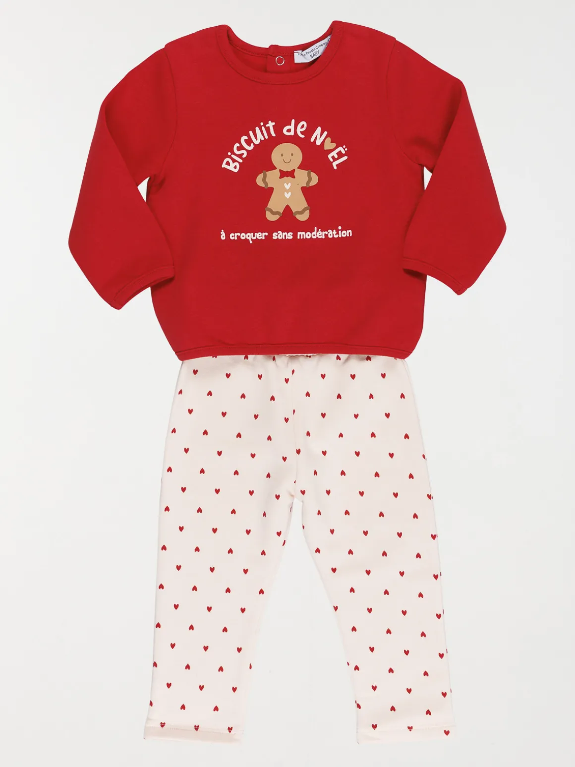 Ensemble biscuit de Noël fille (3-36M)
