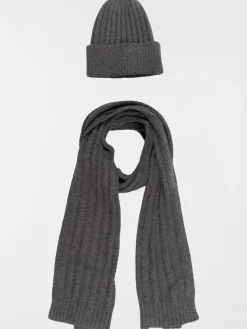 Ensemble bonnet écharpe homme