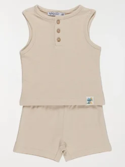 Ensemble débardeur/short garçon (6-36M)