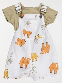Ensemble imprimé chameau garçon (3-36M)