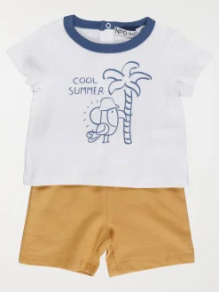 Ensemble t-shirt et short garçon (3-36M)