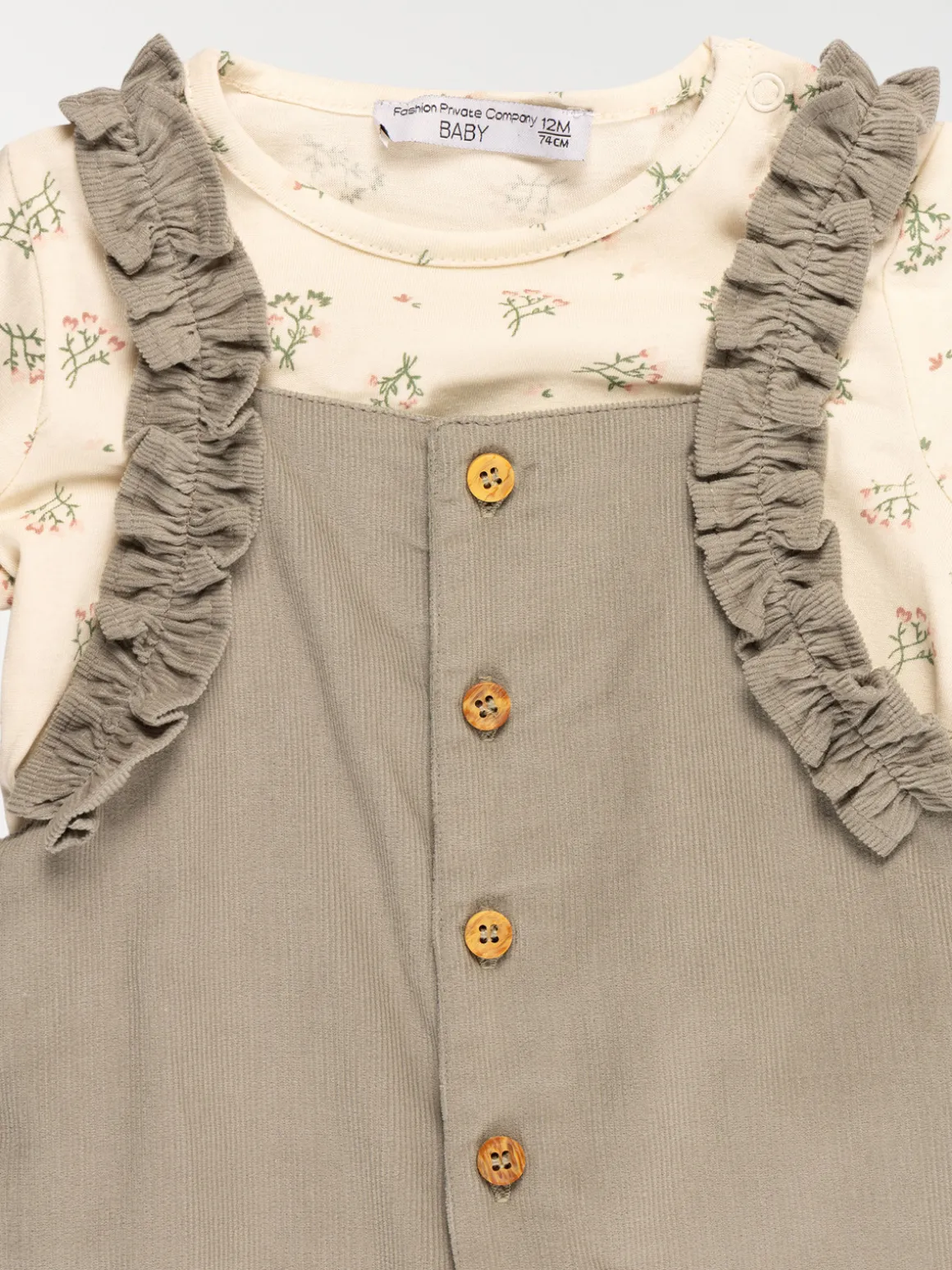 Ensemble t-shirt salopette fille (3-36M)