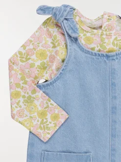 Ensemble t-shirt/salopette fille (3-36M)