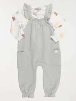 Ensemble t-shirt/salopette fille (3-24M)
