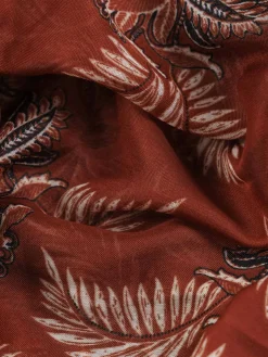 Foulard motif végétal femme