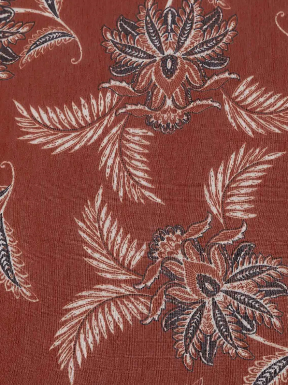 Foulard motif végétal femme