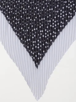 Foulard plissé à pois femme