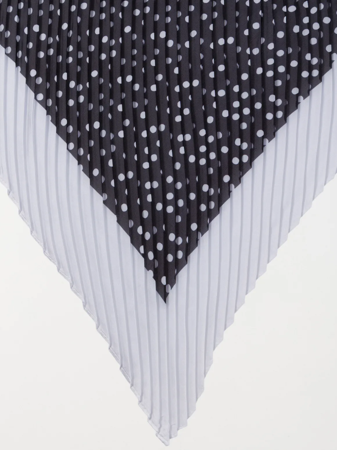 Foulard plissé à pois femme
