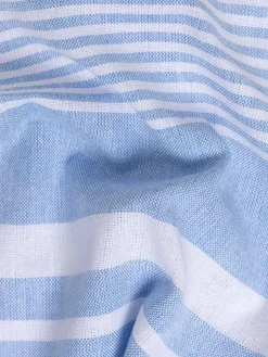 Fouta rayée bleue 80 x 150 cm