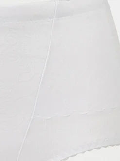 Gaine maintien brodée blanche femme